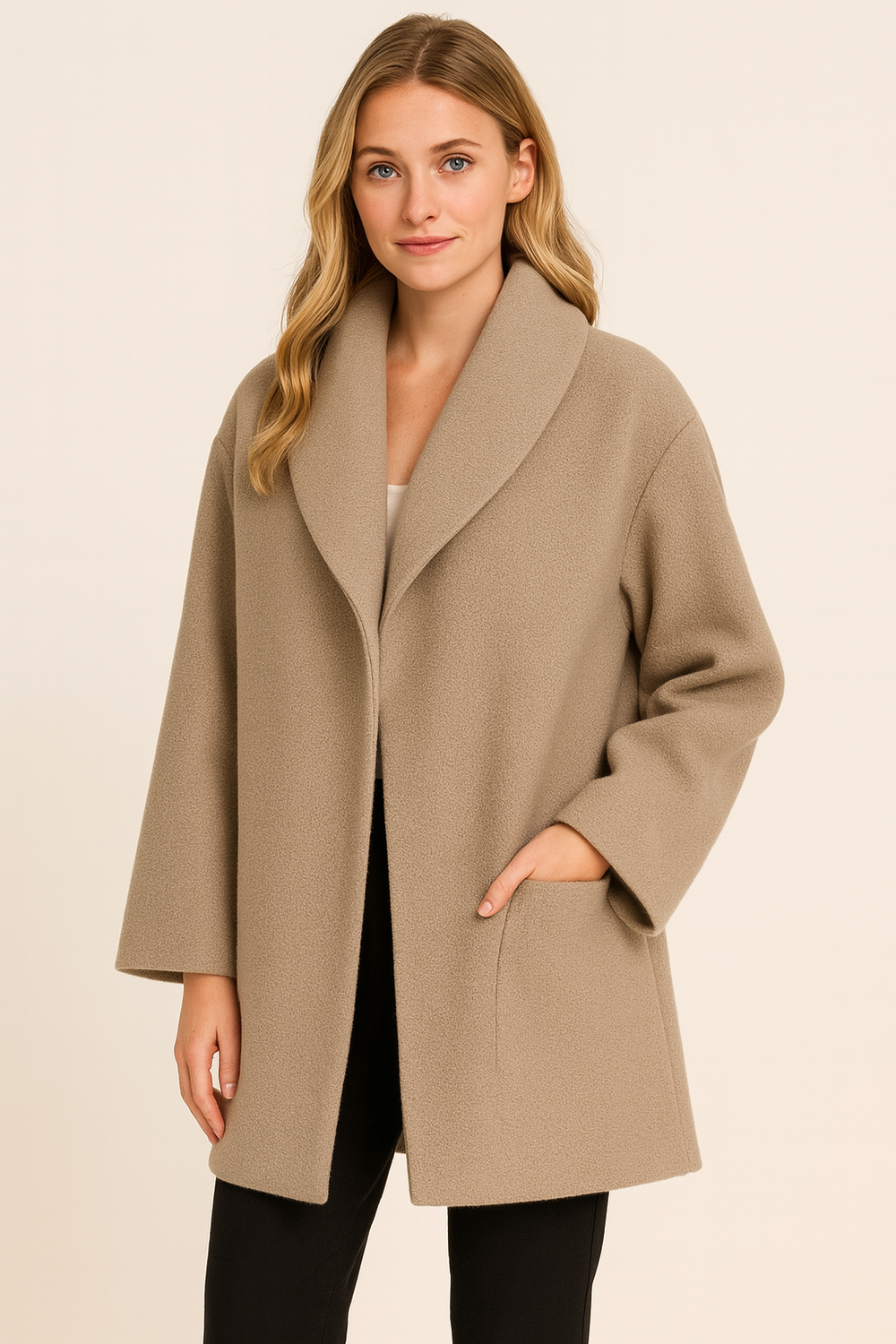 Melany Women's Trenchcoat – Warm Long Coat with Classic Style and Elegant Cut