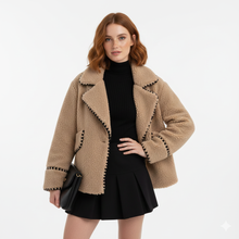 Melissa Fashion Structured Women's Jacket – Relaxed Fit with Lapel Collar Streetwear Style Winter