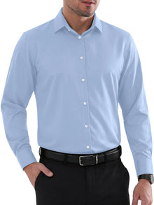 Louie Men's Shirt – Wrinkle-Free Regular Fit Shirt, Reinforced Collar & Long Sleeves
