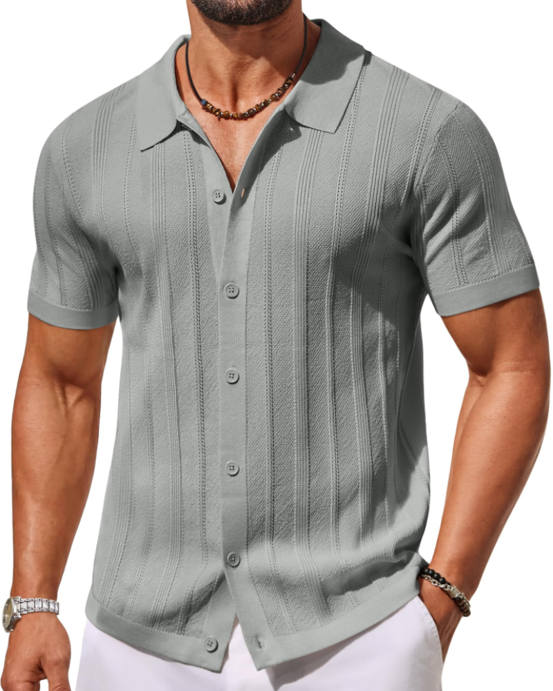 Alex Polo Men’s – Short Sleeve Knit Shirt, Casual & Breathable Summer Style