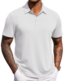 Maxime Men's Polo – Short Sleeve Breathable Polo, Elegant Golf & Casual Style