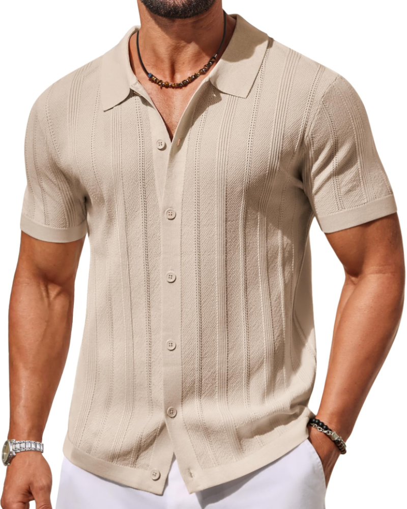 Alex Polo Men’s – Short Sleeve Knit Shirt, Casual & Breathable Summer Style
