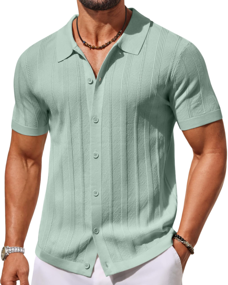 Alex Polo Men’s – Short Sleeve Knit Shirt, Casual & Breathable Summer Style