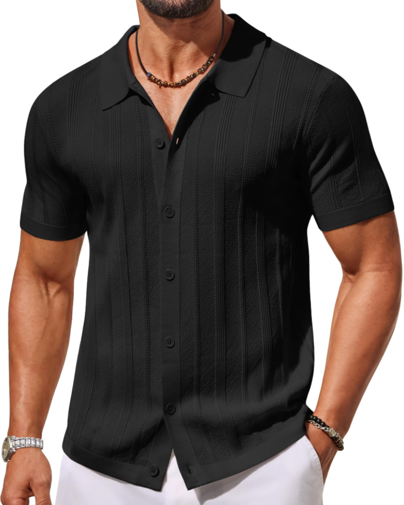 Alex Polo Men’s – Short Sleeve Knit Shirt, Casual & Breathable Summer Style