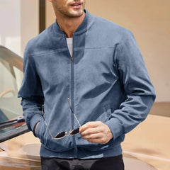 Luca Bianchi | Premium Suede-Touch Bomber Jacket For Men