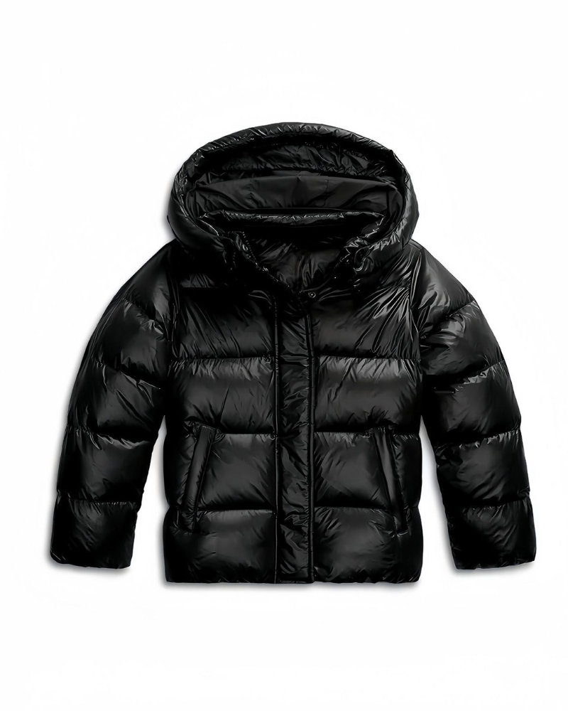 Natalie Women's Hooded Down Jacket – Loose Fit, Puffy Design & Winter Warmth