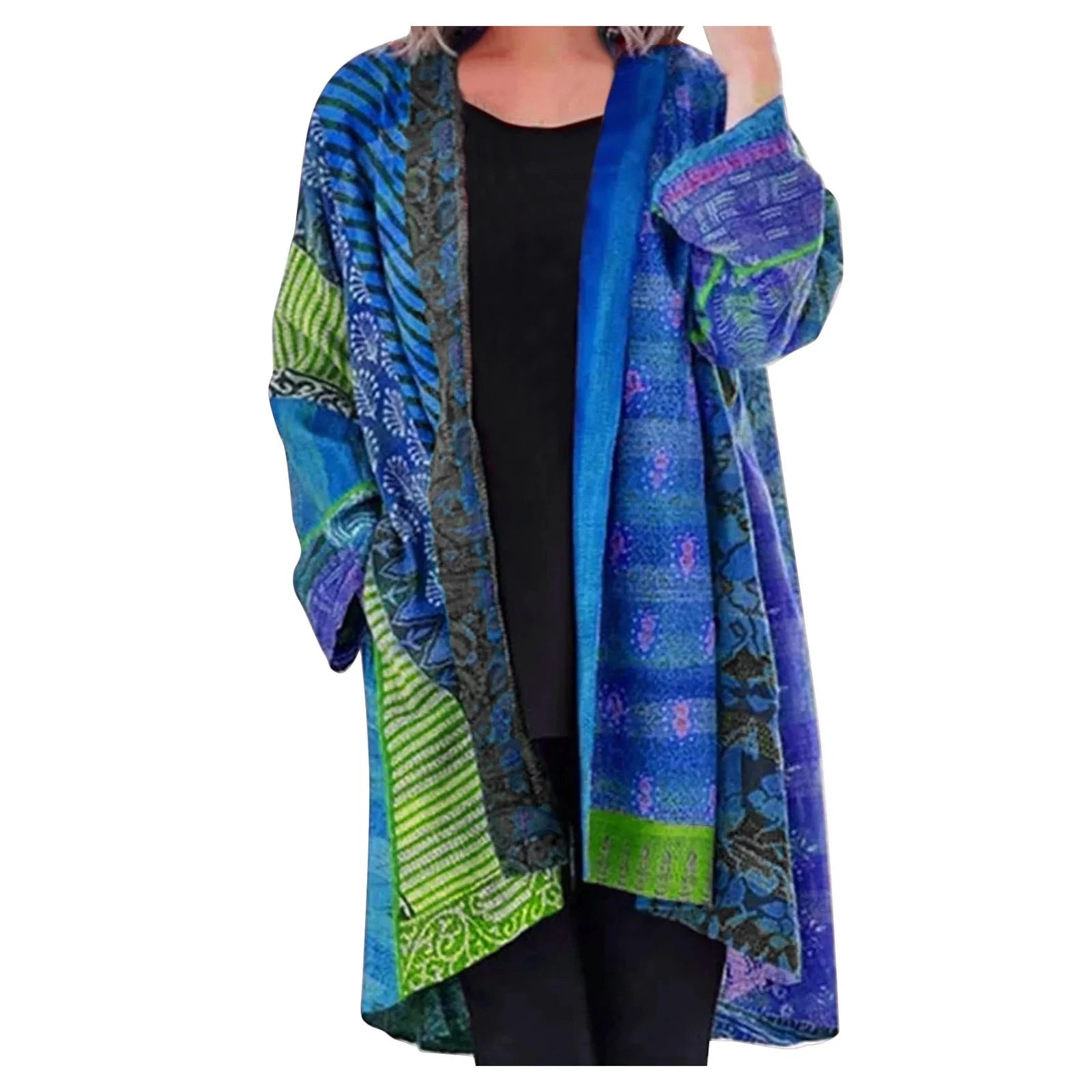Noeh Pull Patchwork Vintage Woman – Soft and Breathable Knit with Warm Casual Fit