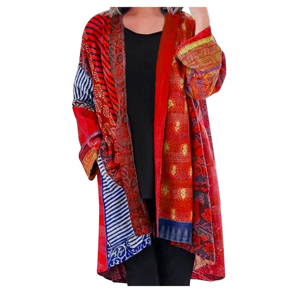 Noeh Pull Patchwork Vintage Woman – Soft and Breathable Knit with Warm Casual Fit