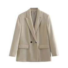 Amalia Blazer Oversize Femme – Elegant Double-Breasted Coat in High-Quality Fabric