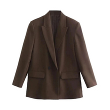 Amalia Blazer Oversize Femme – Elegant Double-Breasted Coat in High-Quality Fabric