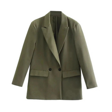 Amalia Blazer Oversize Femme – Elegant Double-Breasted Coat in High-Quality Fabric