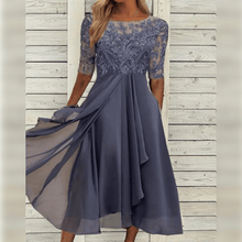 Melisande Elegant Dress Woman – Long Dress in Light Chiffon with Refined Drape