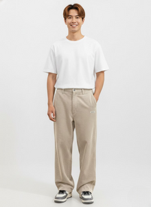Noahry Men's Corduroy Pants Loose Fit – Straight Cut, Comfort & Streetwear Style