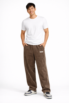 Noahry Men's Corduroy Pants Loose Fit – Straight Cut, Comfort & Streetwear Style