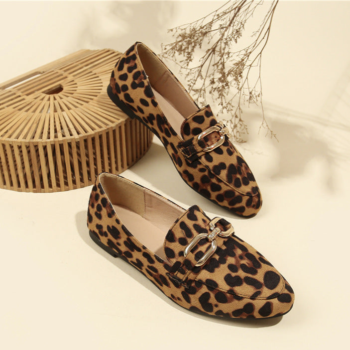 Noelle Moccasins Women – Elegant Leopard Shoes with Comfortable Sole & Versatile Style