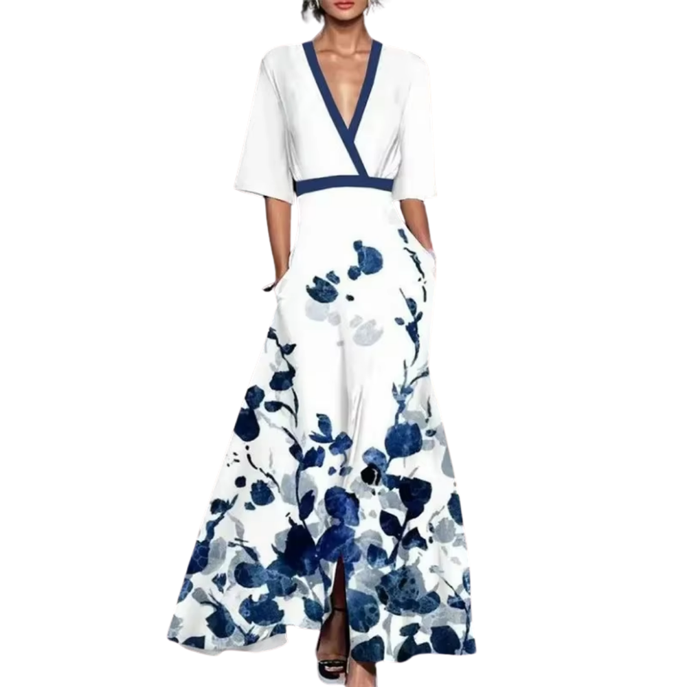 Spring Dress Women Noelle – Feminine Elegance with Floral Pattern & Lightweight Fabric