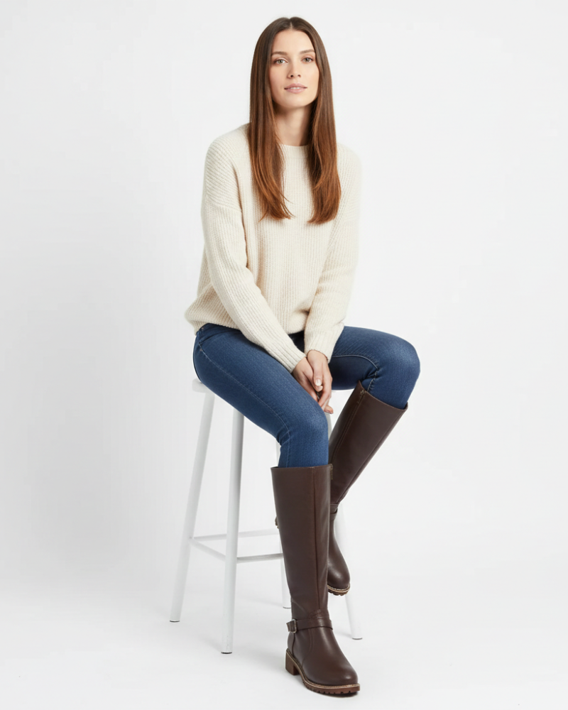 Nyla Leather Boots for Women – Daily Comfort & Timeless Grace
