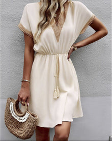 Francis Women's Dress – Elegant Summer Dress in Fluid & Comfortable Iced Silk for Summer