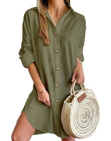 Nova Dress Shirt Woman – Lightweight Summer Dress with Casual Elegance and Loose Fit