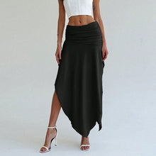 Mena Midi Skirt Women – High Waist, Gathered Belt & Elegant Asymmetric Hem