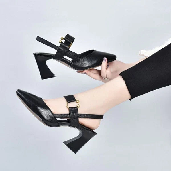 Cleo Sandals Women Open – Thick Heel Comfortable Stable & Elegant Airy Design