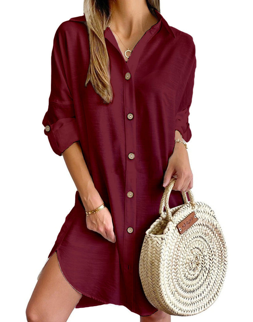 Nova Dress Shirt Woman – Lightweight Summer Dress with Casual Elegance and Loose Fit