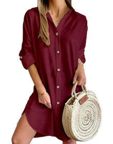 Nova Dress Shirt Woman – Lightweight Summer Dress with Casual Elegance and Loose Fit