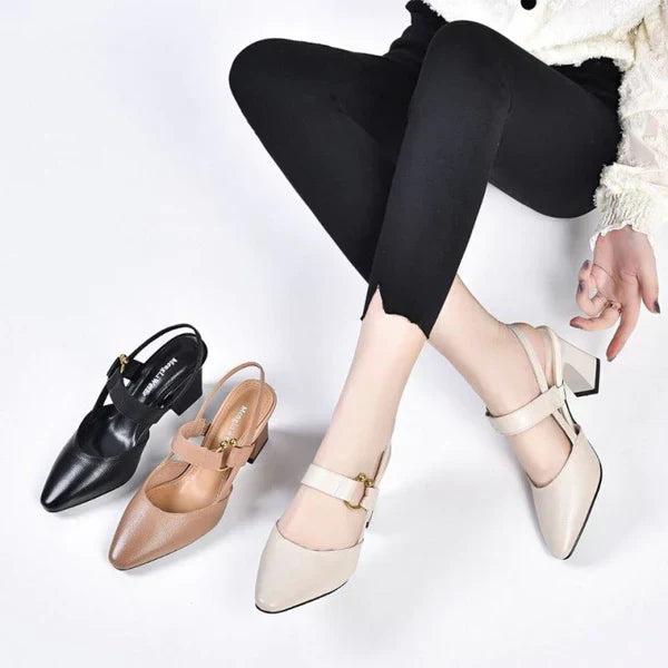 Cleo Sandals Women Open – Thick Heel Comfortable Stable & Elegant Airy Design