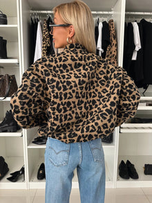 Yusra Women's Leopard Jacket – Chic Loose Fit & Soft Comfortable Fabric