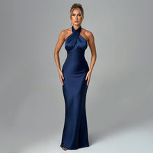 Mila Long Dress Woman – Summer Dress Sleeveless with Open Back, Knotted Detail & Elegant Cut