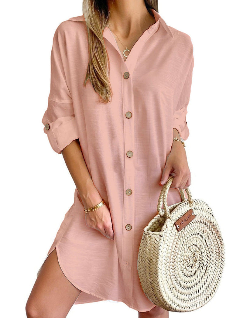 Nova Dress Shirt Woman – Lightweight Summer Dress with Casual Elegance and Loose Fit