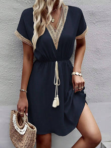 Francis Women's Dress – Elegant Summer Dress in Fluid & Comfortable Iced Silk for Summer