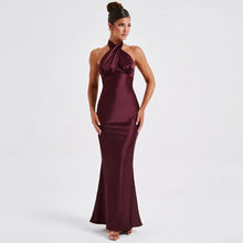 Mila Long Dress Woman – Summer Dress Sleeveless with Open Back, Knotted Detail & Elegant Cut
