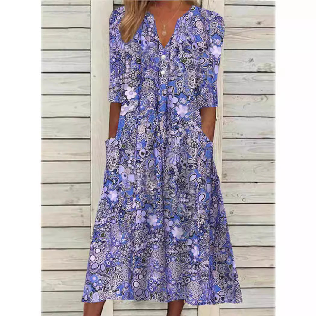 Alice Robe Chemise Woman – Elegant Floral Print, Fitted Cut & Comfort for All Occasions