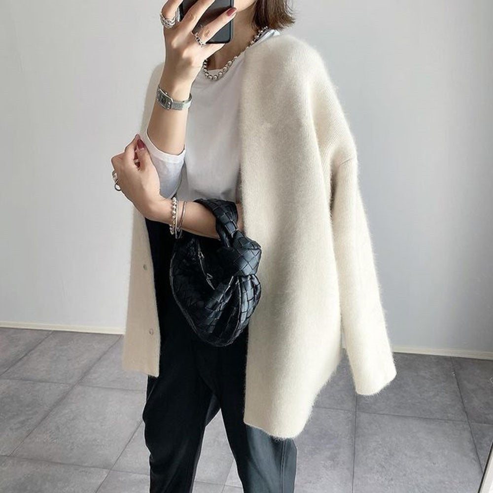 Amélie Cardigan Woman – Elegant and Light Cotton Sweater with Sophisticated Style