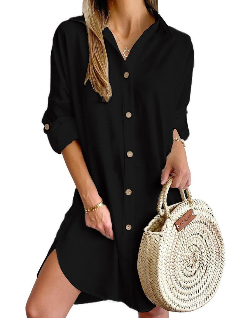 Nova Dress Shirt Woman – Lightweight Summer Dress with Casual Elegance and Loose Fit