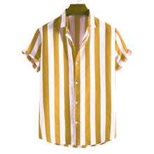 Liam Men's Shirt – Elegant & Lightweight Short Shirt with Vertical Stripes for Chic Summer