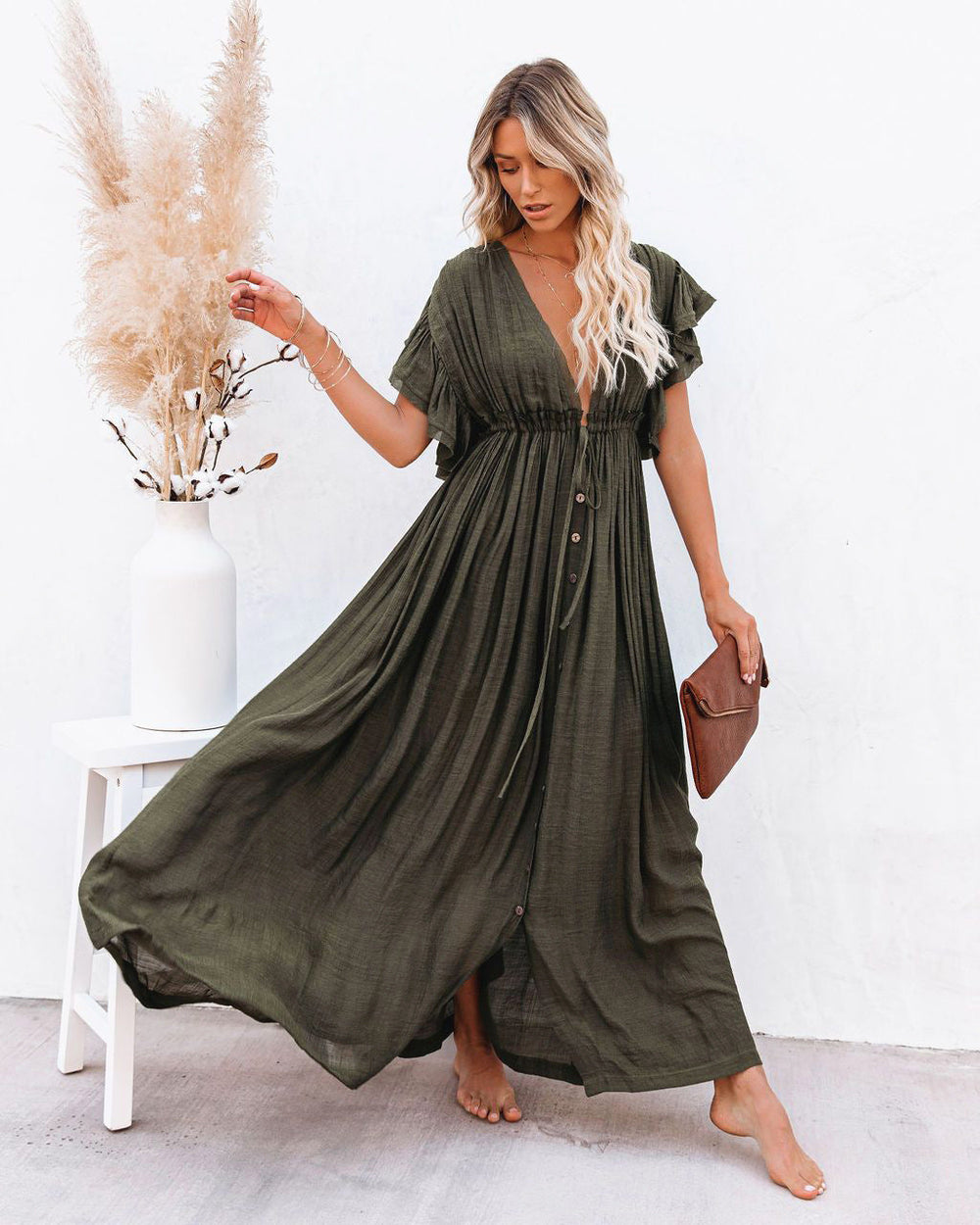 Summer Long Dress Women Adalise – Light and Flowing Design for Warm Elegant and Comfortable Days