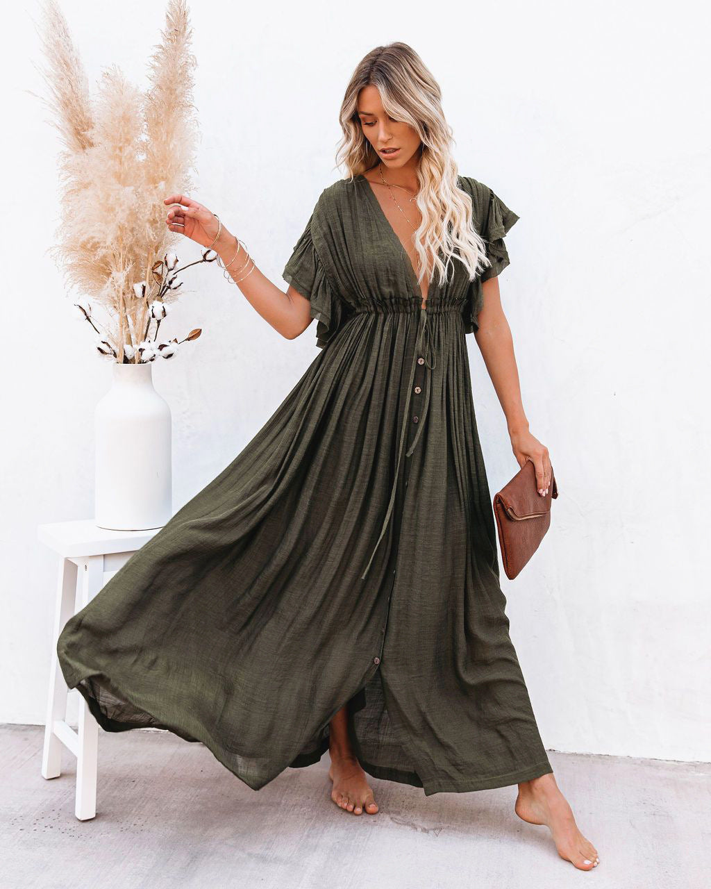 Summer Long Dress Women Adalise – Light and Flowing Design for Warm Elegant and Comfortable Days