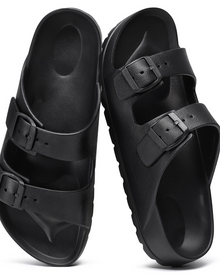 Olyra Women's Sandals – Comfortable EVA Slides with Double Adjustable Buckle & Arch Support