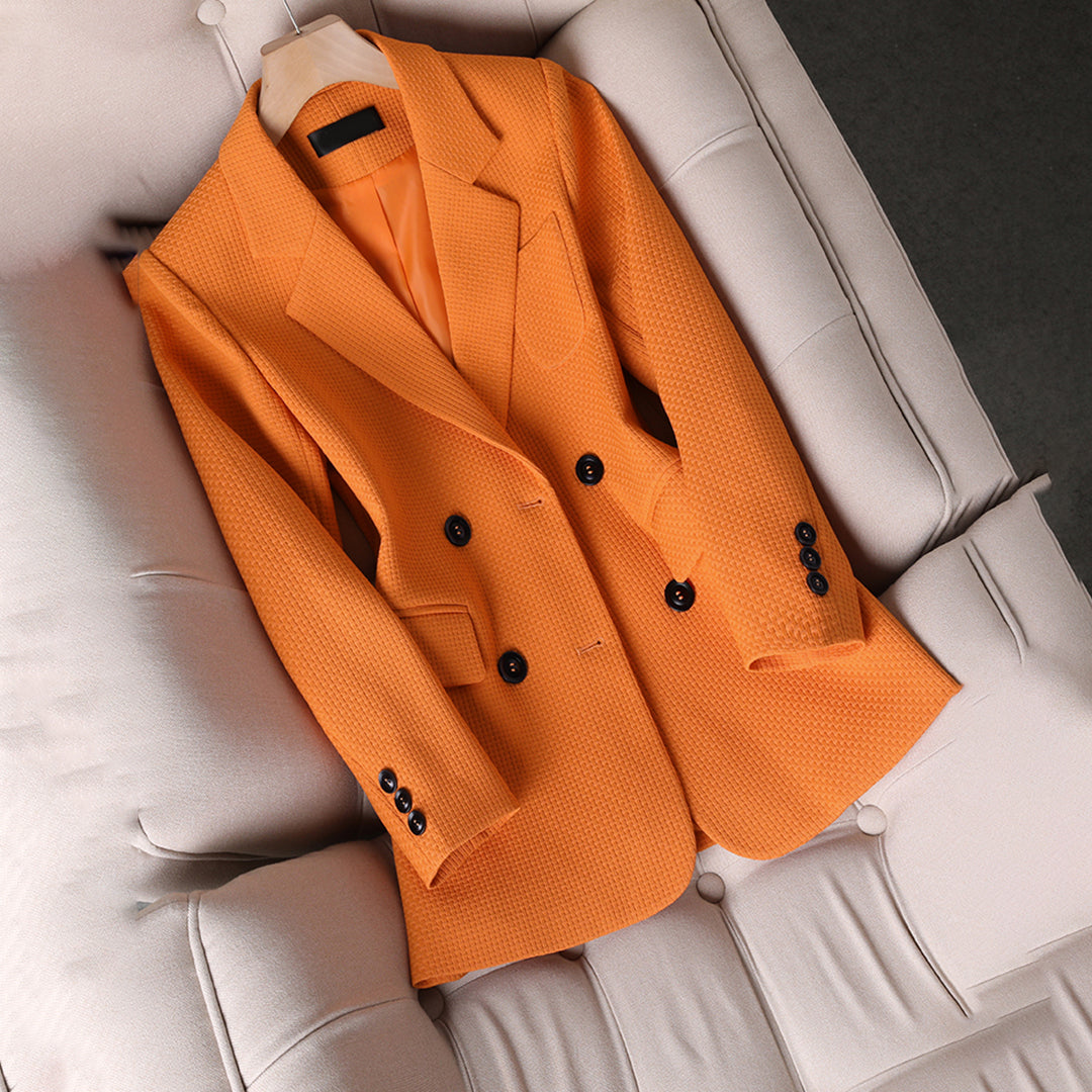 Pia Blazer Femme – Elegant Single-Breasted Blazer with Long Sleeves for All Occasions