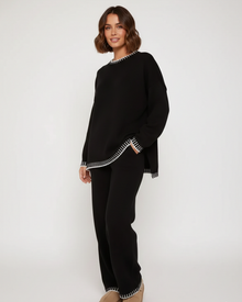 Ella Women's Loungewear Set – Comfortable Two-Piece Knit Set with Relaxed Fit