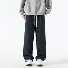 Logan Winter Quilted Pants Men – Warm Fleece Lined Pants with Loose Fit & Elastic Waistband