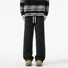 Logan Winter Quilted Pants Men – Warm Fleece Lined Pants with Loose Fit & Elastic Waistband