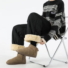 Logan Winter Quilted Pants Men – Warm Fleece Lined Pants with Loose Fit & Elastic Waistband