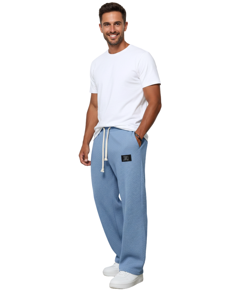 Quinton Men's Trousers Loose Fit – Adjustable Waist, Breathable Fabric & Modern Style