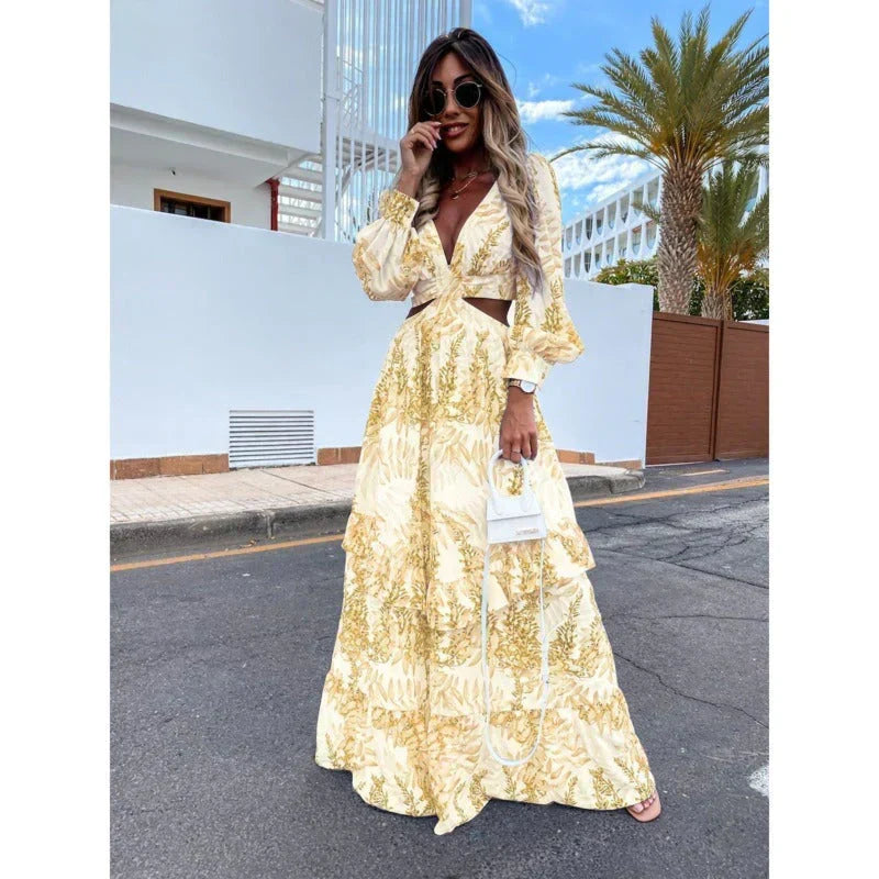 Harper Long Dress Women – Elegant Dress with Flattering Cut and Timeless Design