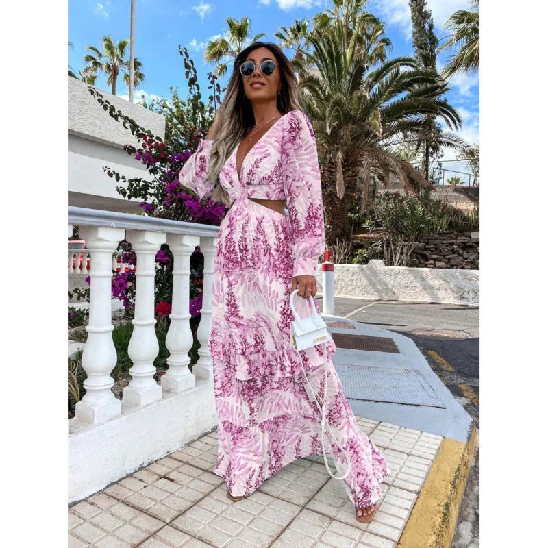 Harper Long Dress Women – Elegant Dress with Flattering Cut and Timeless Design