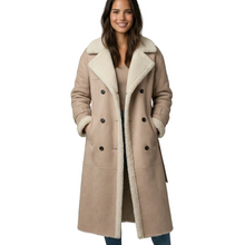 Rita Long Women's Trench – Luxury Teddy Lined Coat with Belt & Elegant Finish