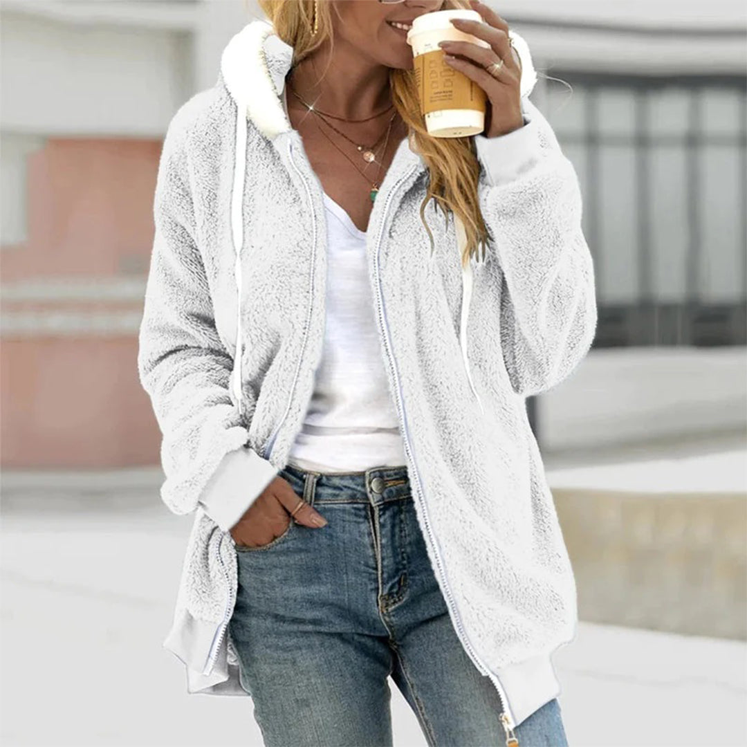 Livey Sweat with Polar Fleece Hood Women – Ultra Soft Lined Zipped Hoodie with Warm and Comfortable Fit